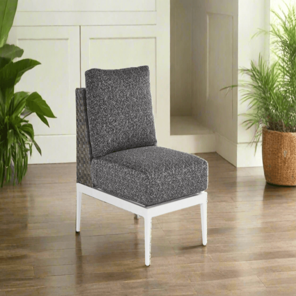 South Sea Rattan Stevie Aluminum Outdoor Armless Chair