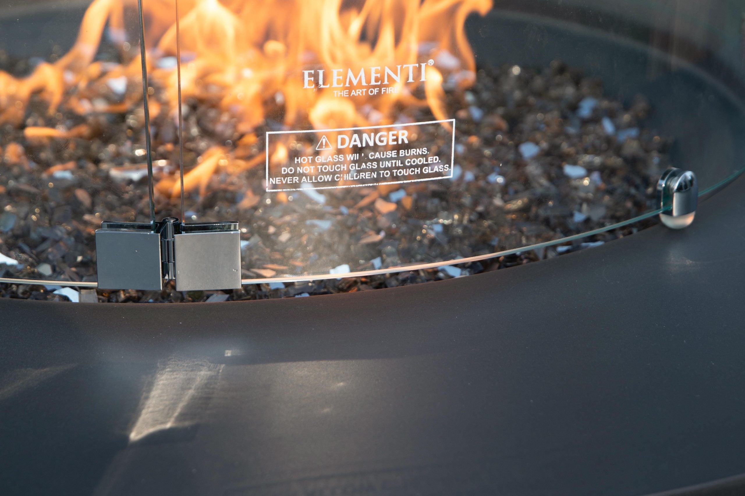 Elementi Plus Nimes GFRC Outdoor Fire Pit Table