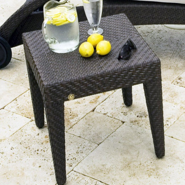 Hospitality Rattan Atlantis Wicker Outdoor End Table