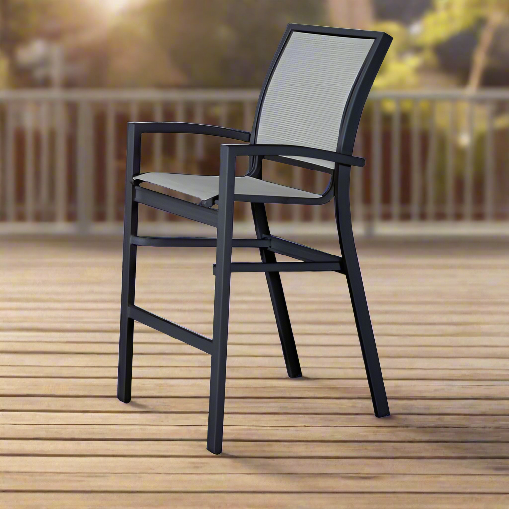 Telescope Casual Kendall Sling Stacking Bar Height Cafe Chair