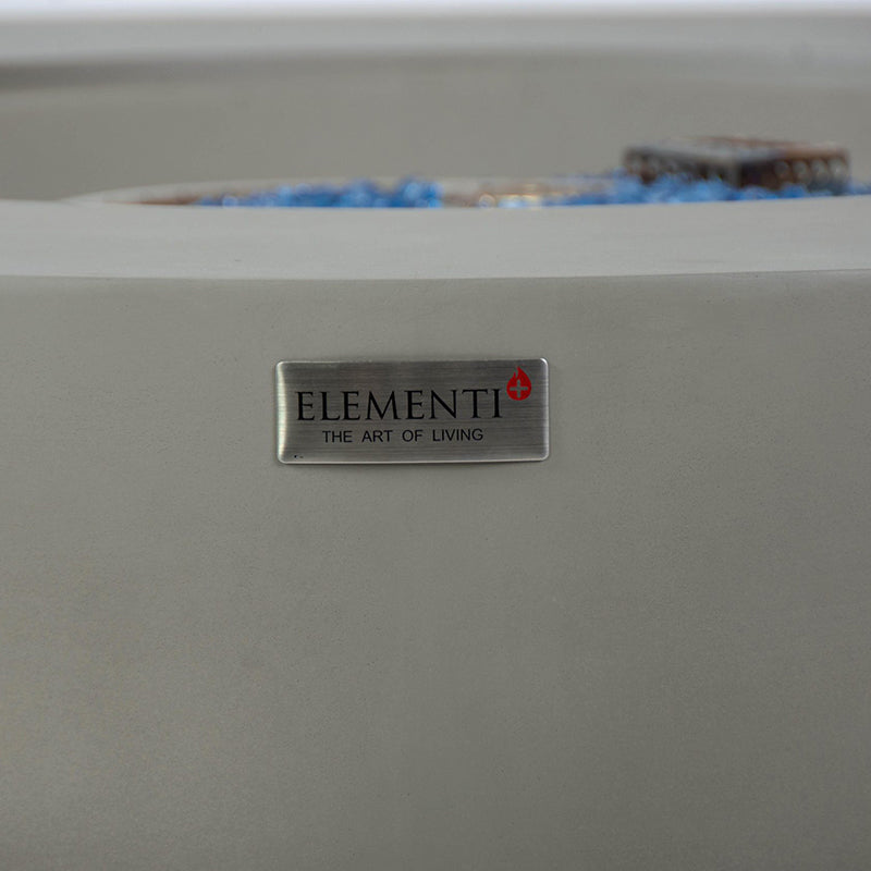Elementi Plus Colosseo Glass Fiber Reinforced Concrete Outdoor Fire Pit Table
