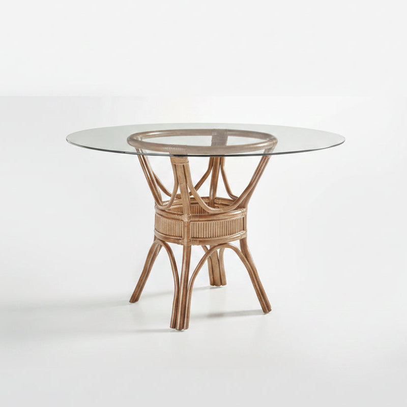 South Sea Rattan Bermuda Wicker Indoor Dining Table