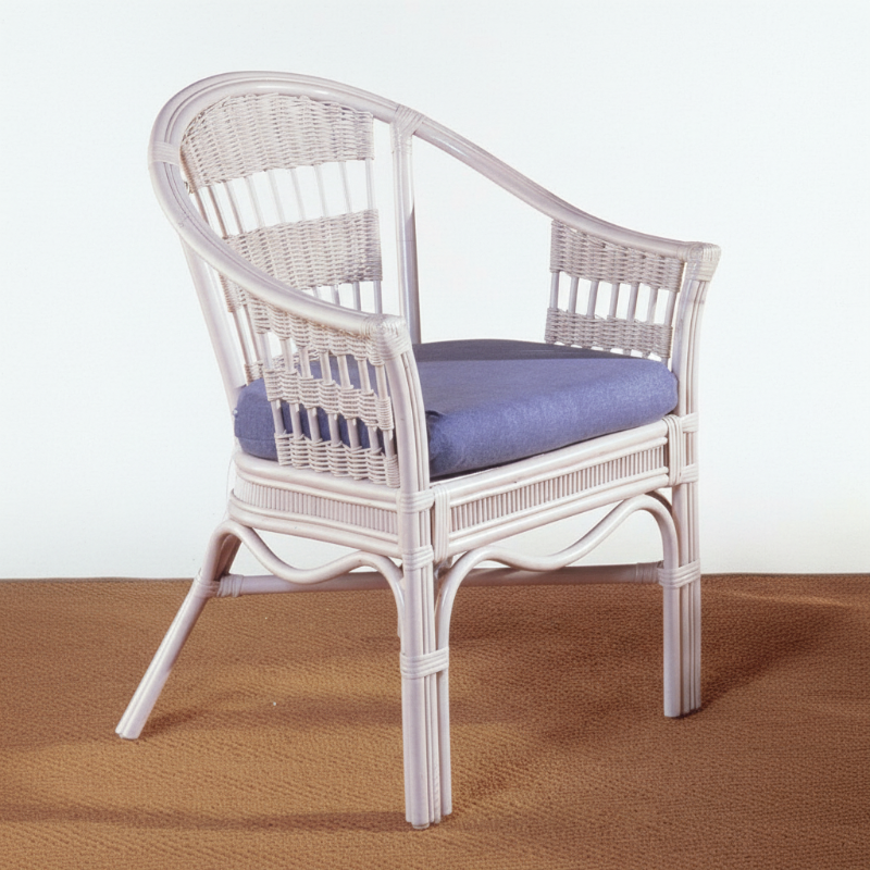 South Sea Rattan Bermuda Wicker Indoor Captains Chair