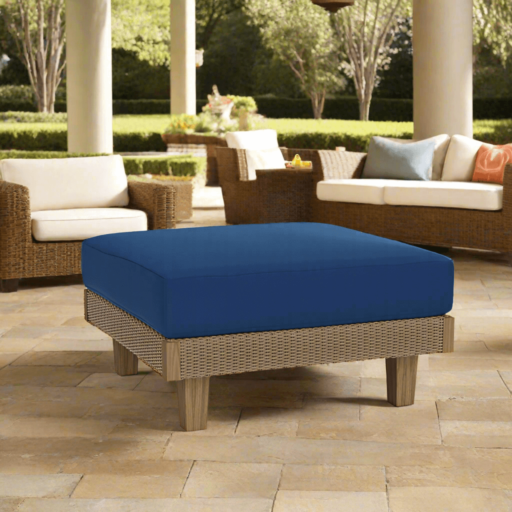 Lloyd Flanders Catalina Wicker Outdoor Ottoman