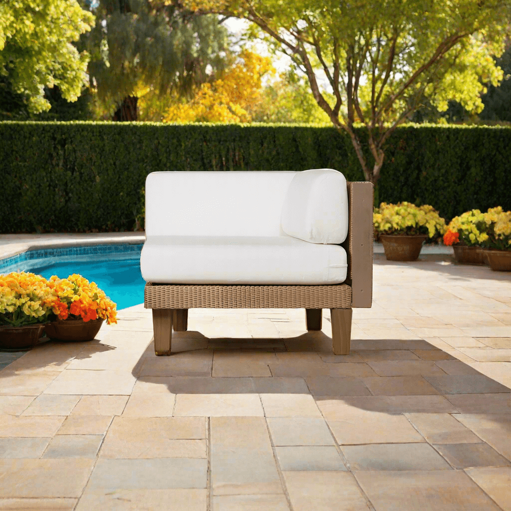 Lloyd Flanders Catalina Wicker Outdoor Corner Sectional Chair
