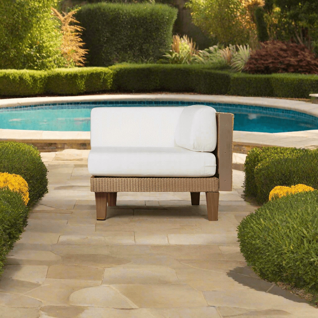 Lloyd Flanders Catalina Wicker Outdoor Corner Sectional Chair