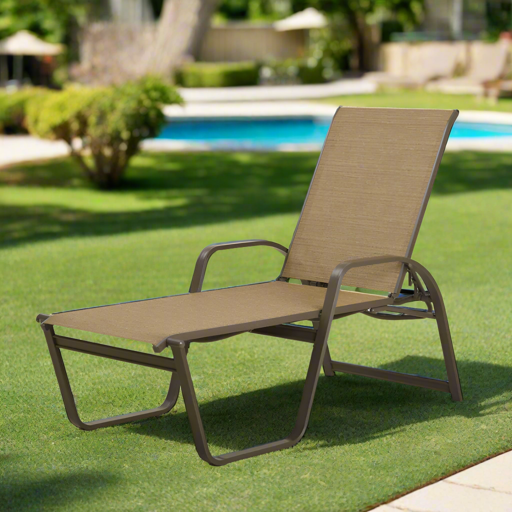 Telescope Casual Aruba II Sling High Bed Lay-Flat Stacking Chaise
