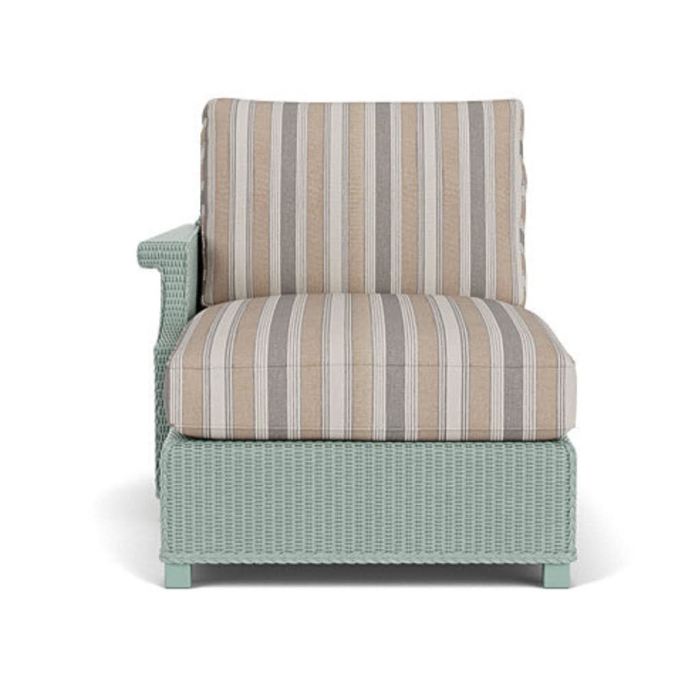 Lloyd Flanders Hamptons Wicker Outdoor Right Arm Chaise