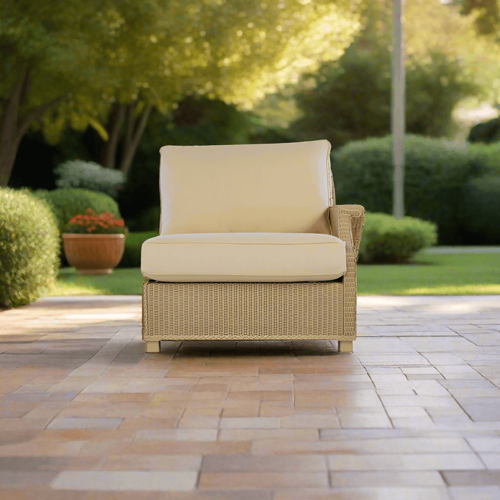 Lloyd Flanders Hamptons Wicker Outdoor Left Arm Sectional Chair