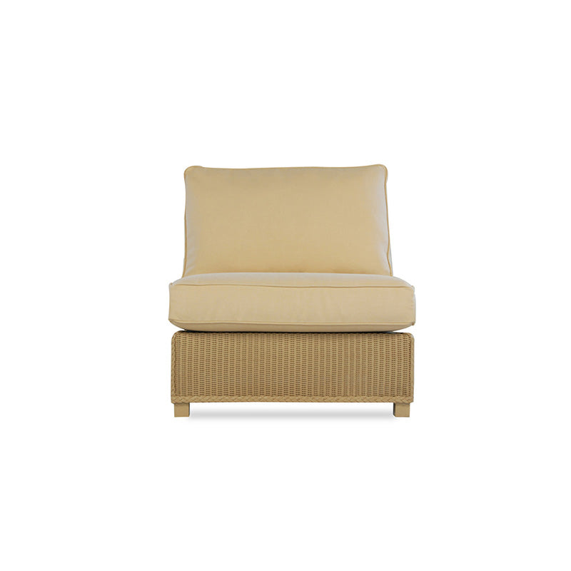 Lloyd Flanders Hamptons Wicker Outdoor Armless Sectional Chair
