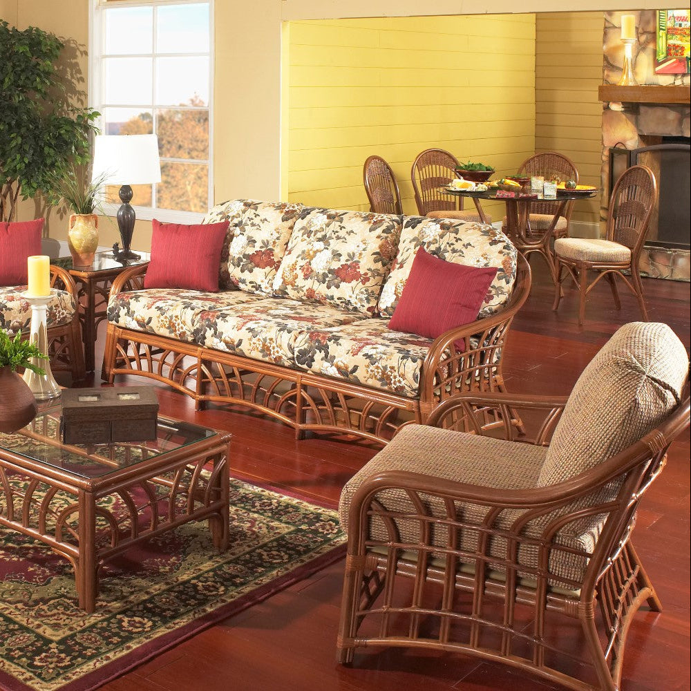South Sea Rattan New Kauai Rattan Indoor Lounge Chair