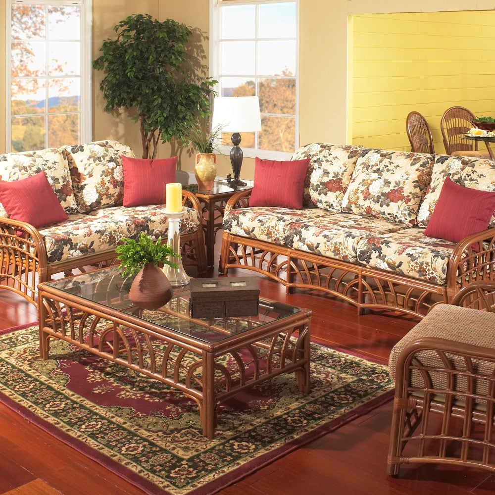 South Sea Rattan New Kauai Rattan Indoor Loveseat