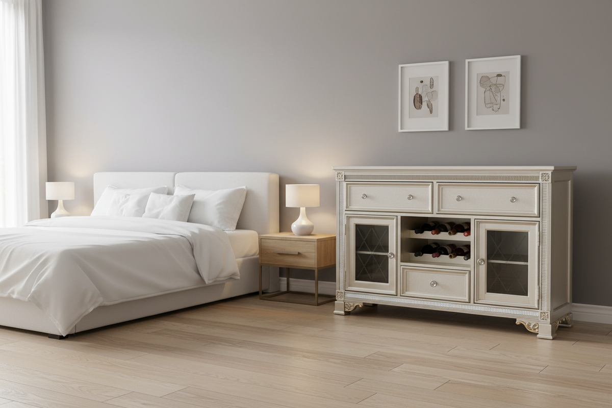 Oasis Home Tiffany Solid Wood Indoor Server
