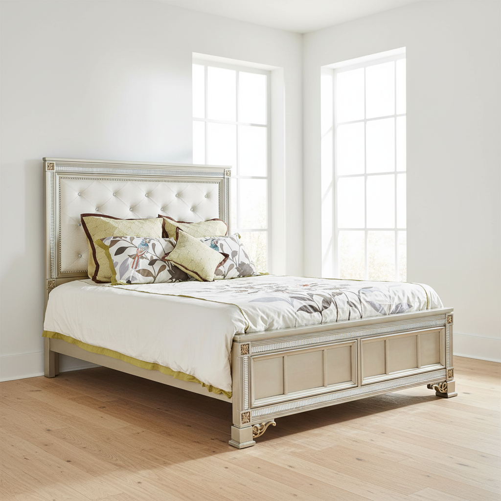 Oasis Home Tiffany Solid Wood Indoor King Bed