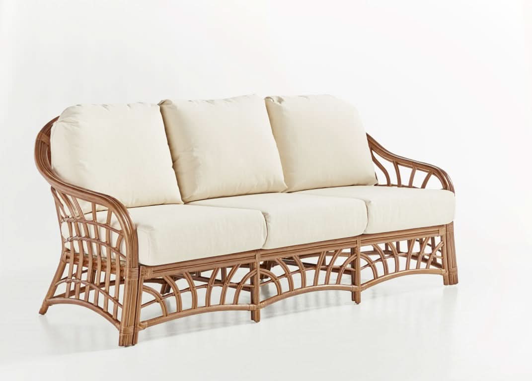 South Sea Rattan New Kauai Rattan Indoor Sofa