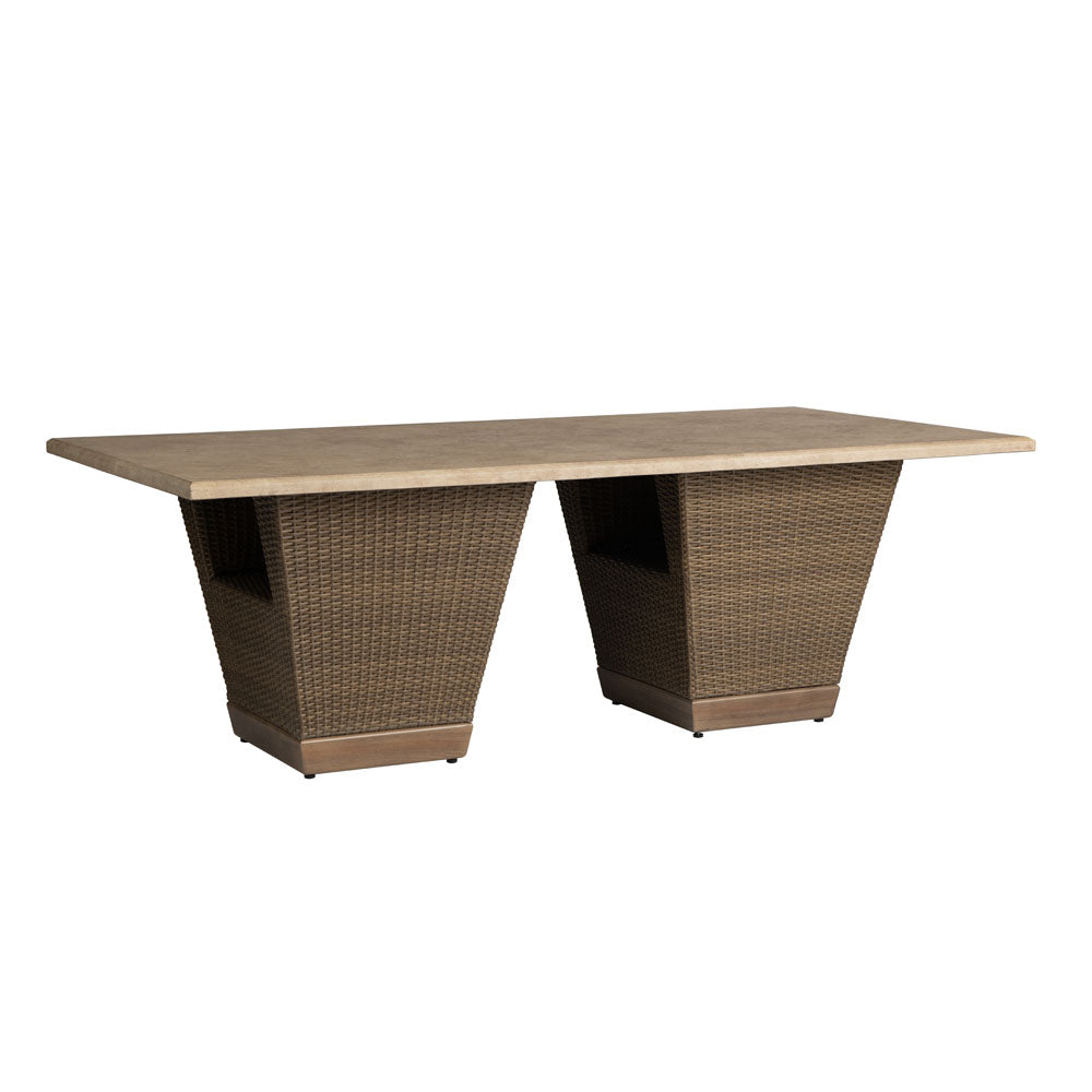 Lloyd Flanders Charisma Wicker Outdoor 86" Rectangular Dining Table