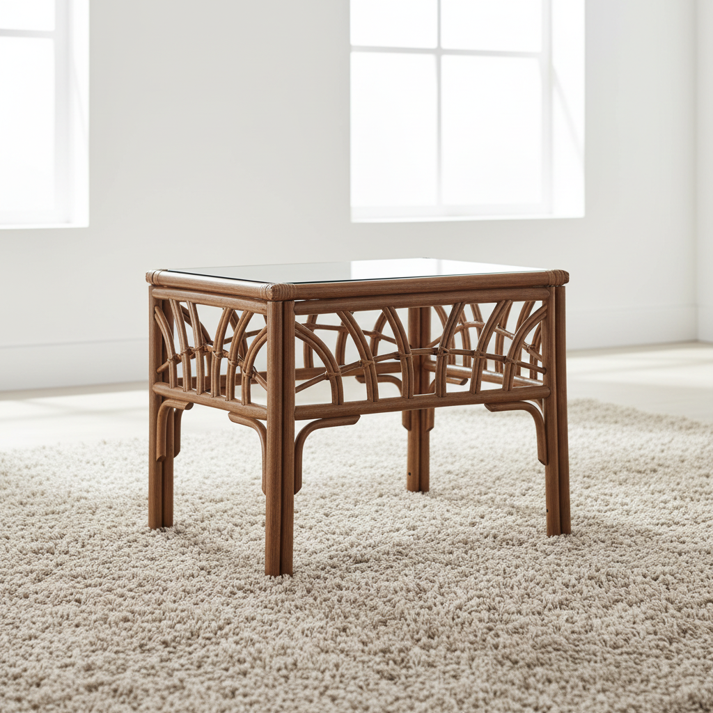 South Sea Rattan New Kauai Rattan Indoor End Table