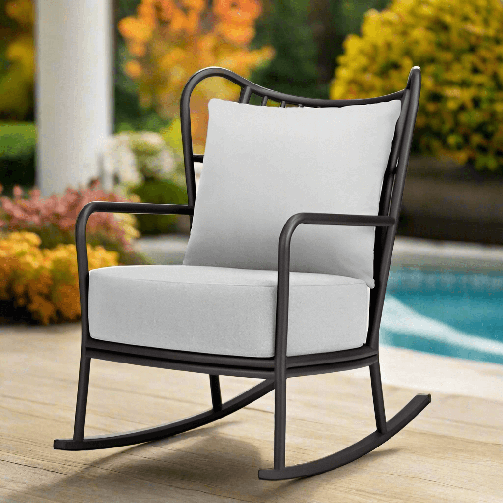 DecoScape Elephant Aluminum Rocker Lounge Chair