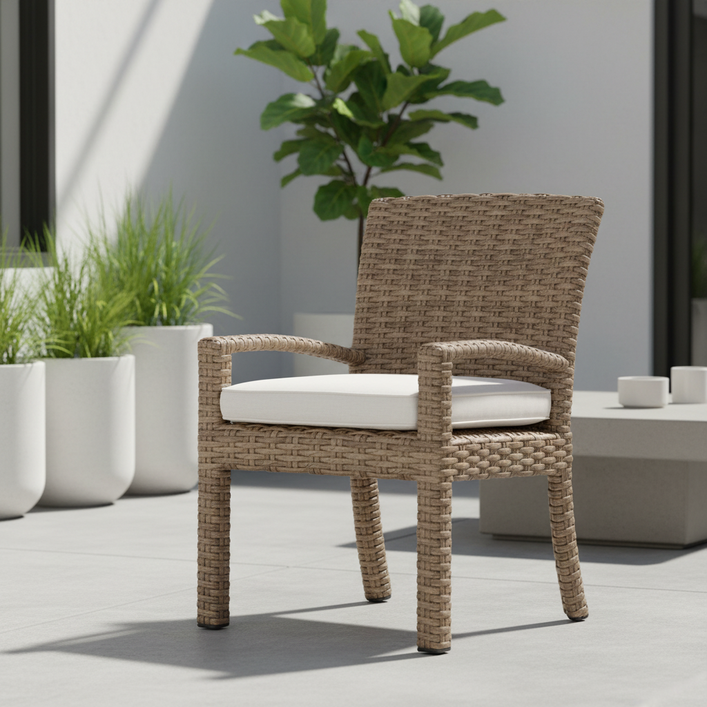 Sunset West Havana Wicker Outdoor Dining Chair