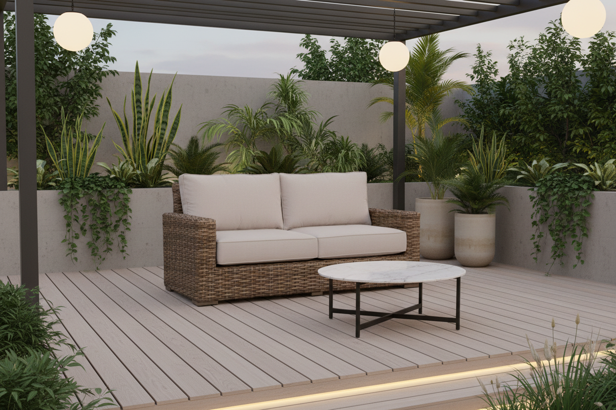 Sunset West Havana Wicker Outdoor Loveseat
