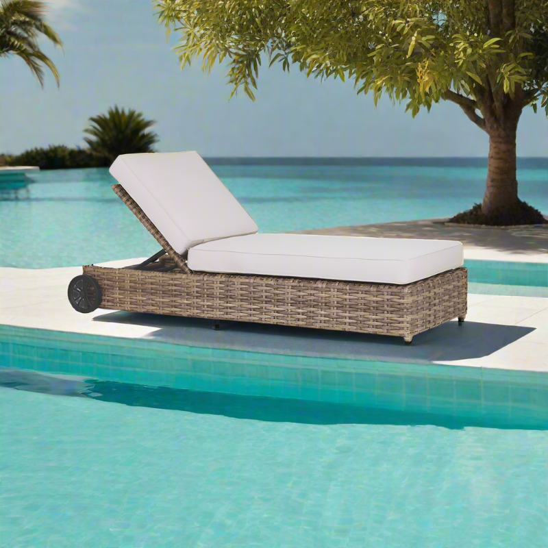 Sunset West Havana Wicker Outdoor Adjustable Chaise