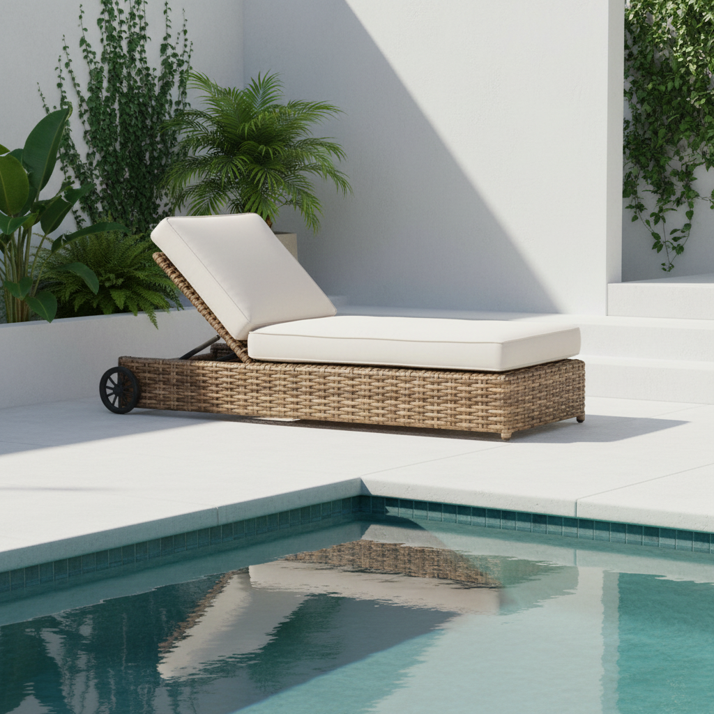 Sunset West Havana Wicker Outdoor Adjustable Chaise