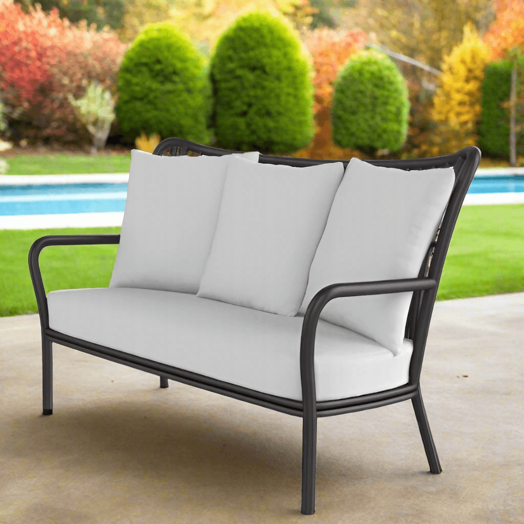 DecoScape Elephant Aluminum Loveseat