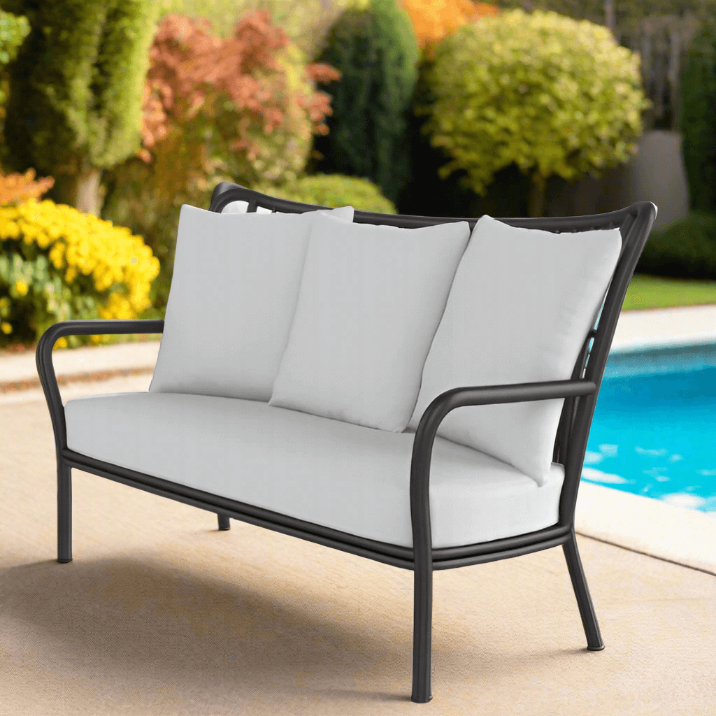 DecoScape Elephant Aluminum Loveseat