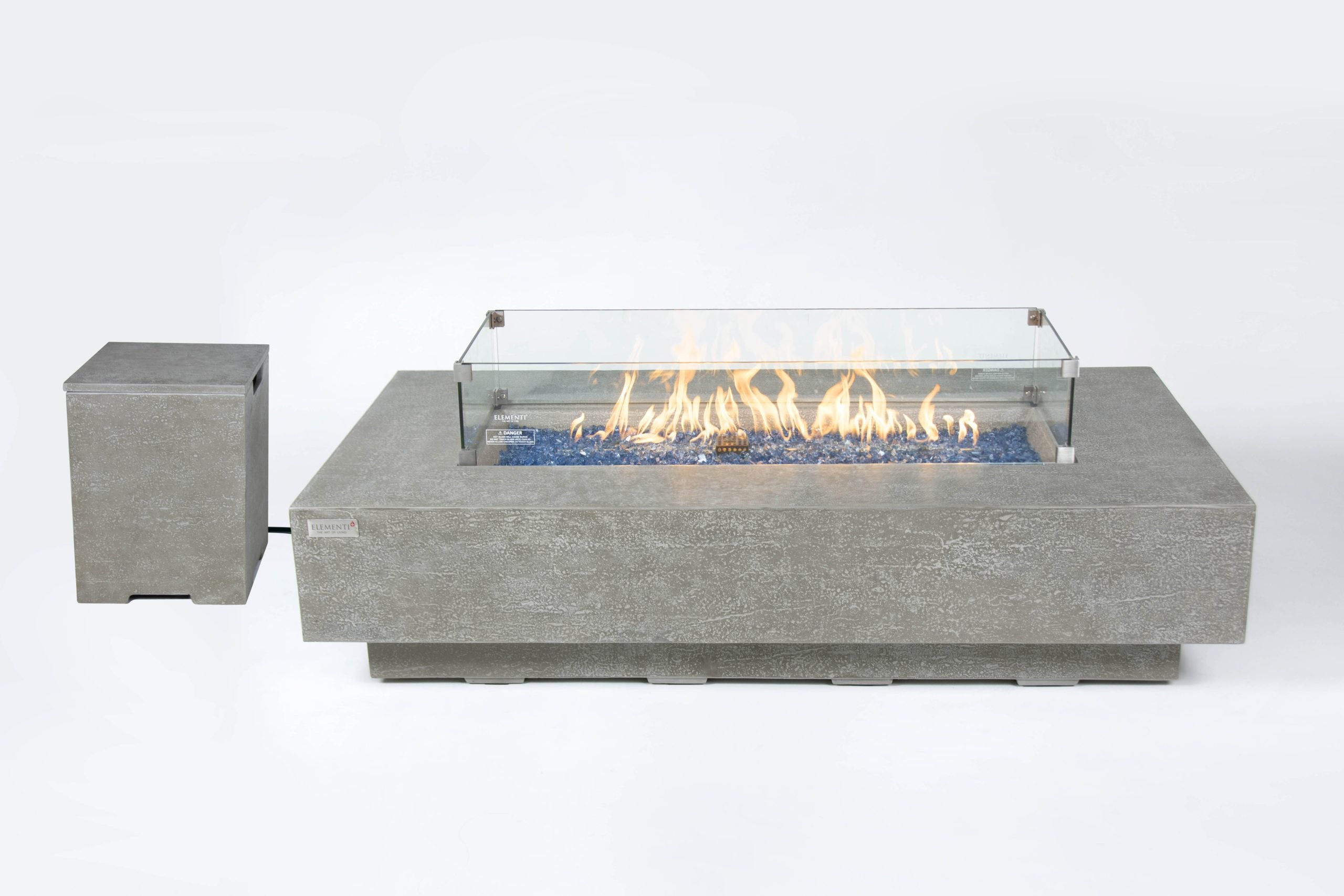 Elementi Plus Riviera GFRC Outdoor Fire Pit Table