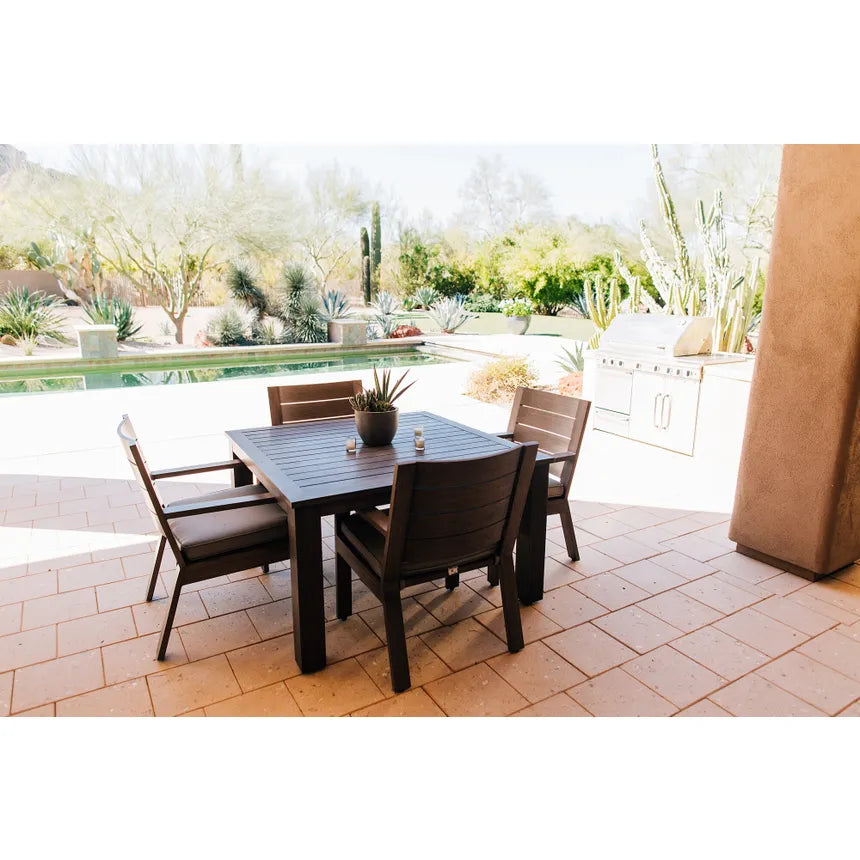 Sunset West Laguna Aluminum Outdoor 48" Square Table