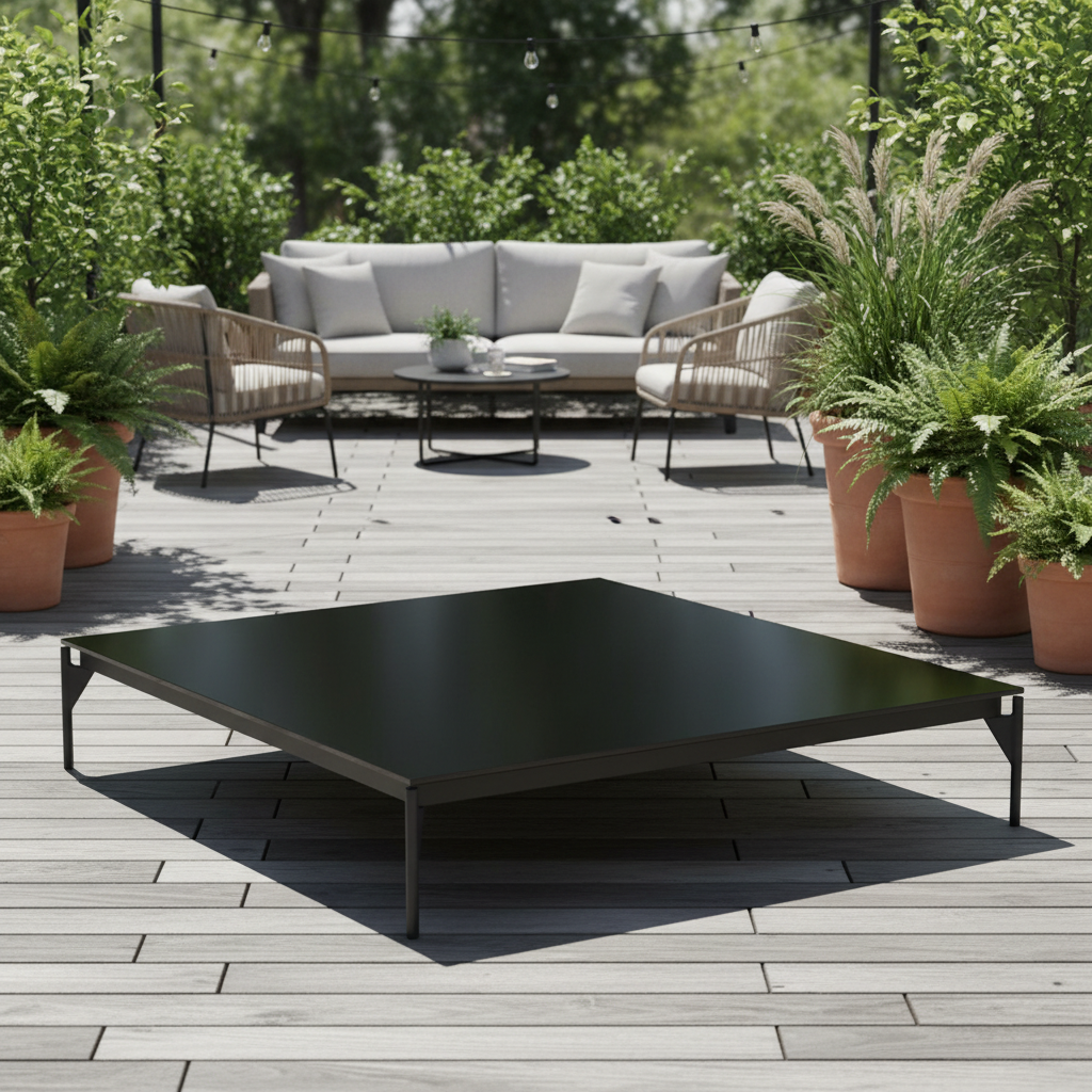 Skyline Design Boston Coffee Table with Glass