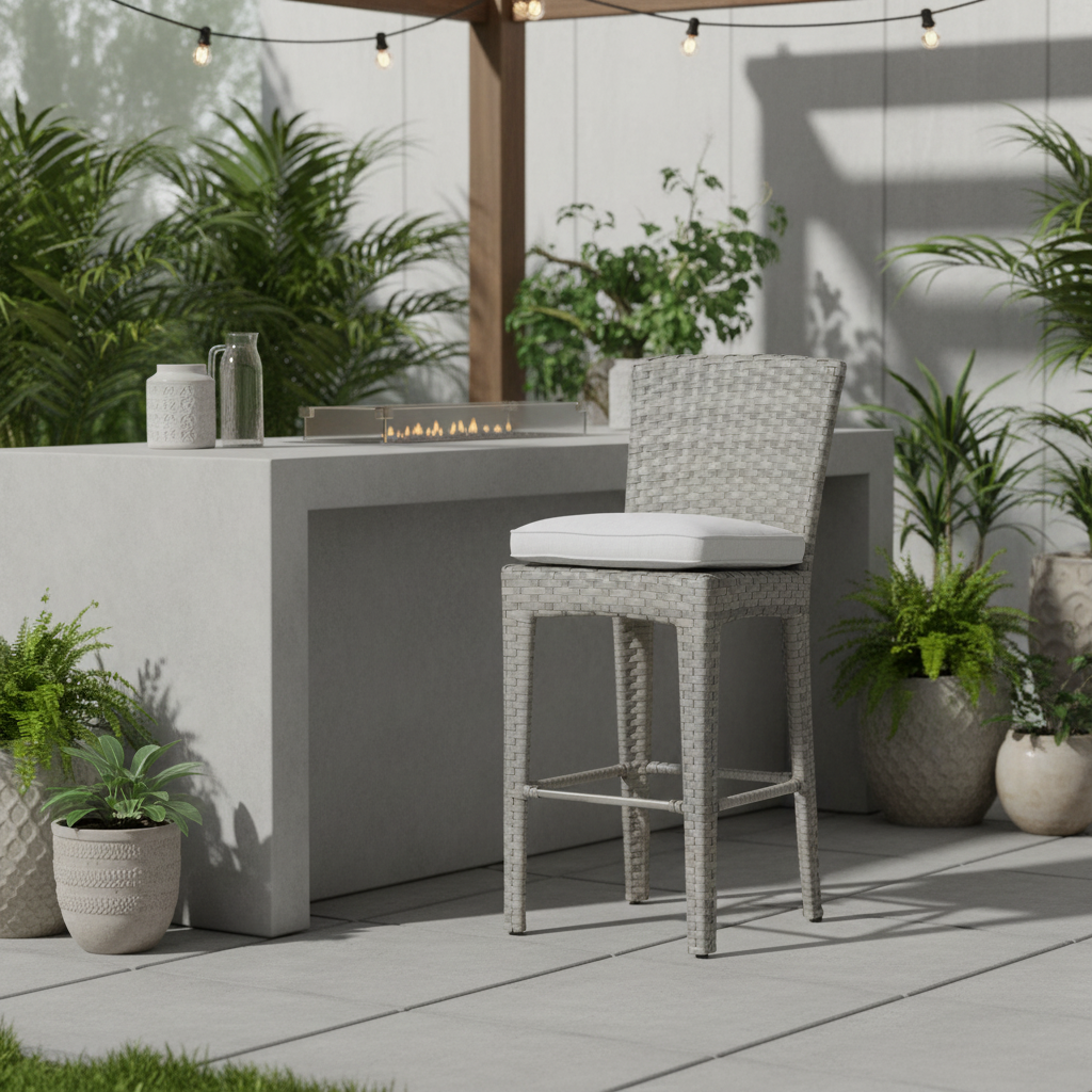 Sunset West Majorca Wicker Outdoor Counter Stool