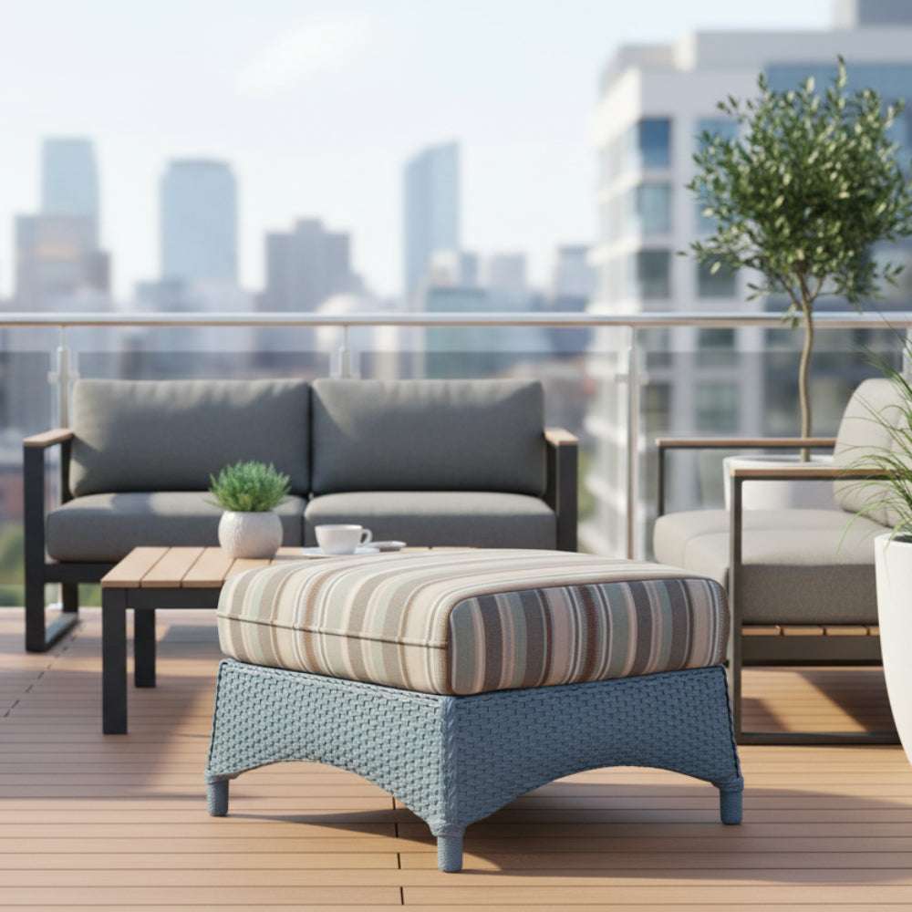 Lloyd Flanders Mandalay Wicker Outdoor Ottoman