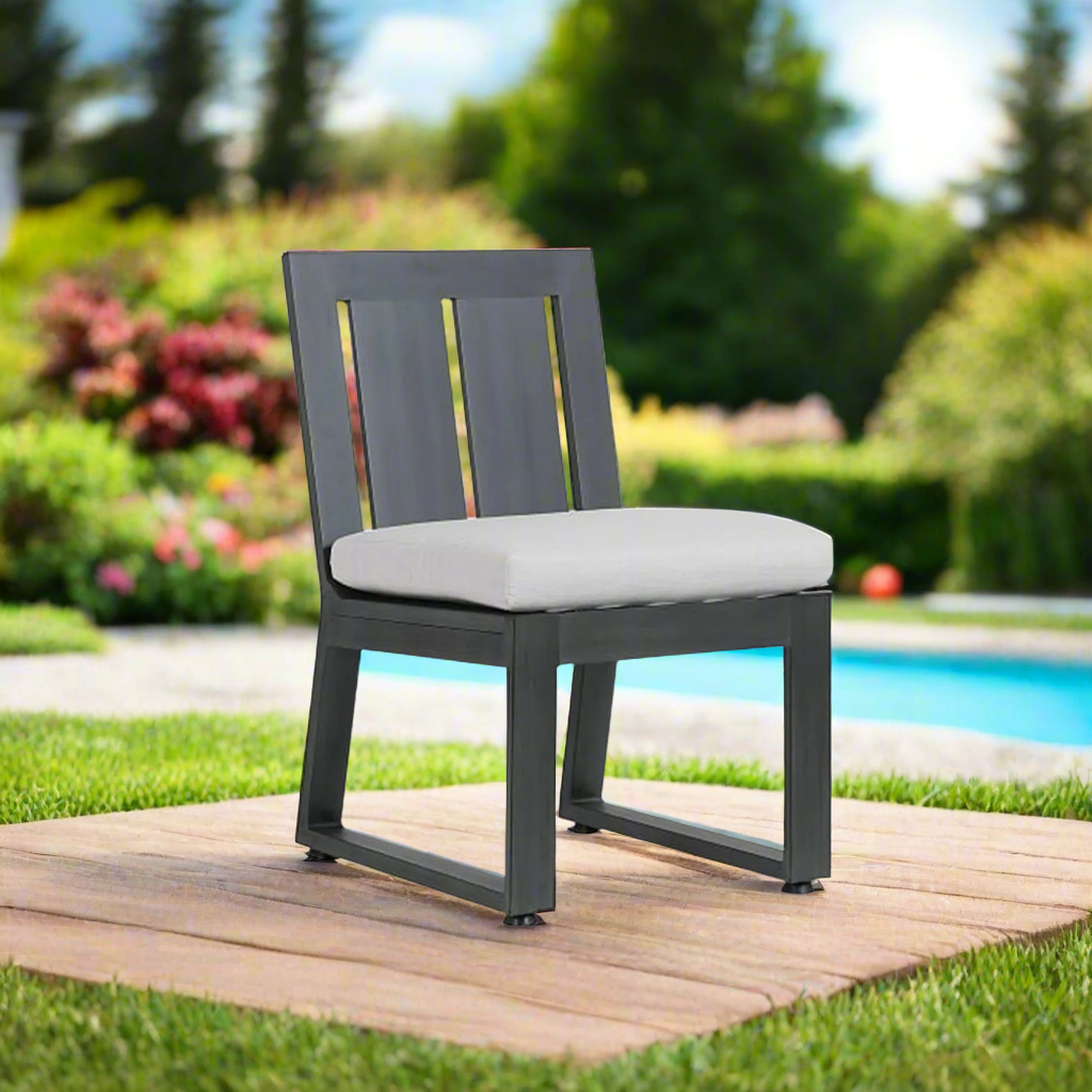 Sunset West Redondo Aluminum Outdoor Armless Dining Chair