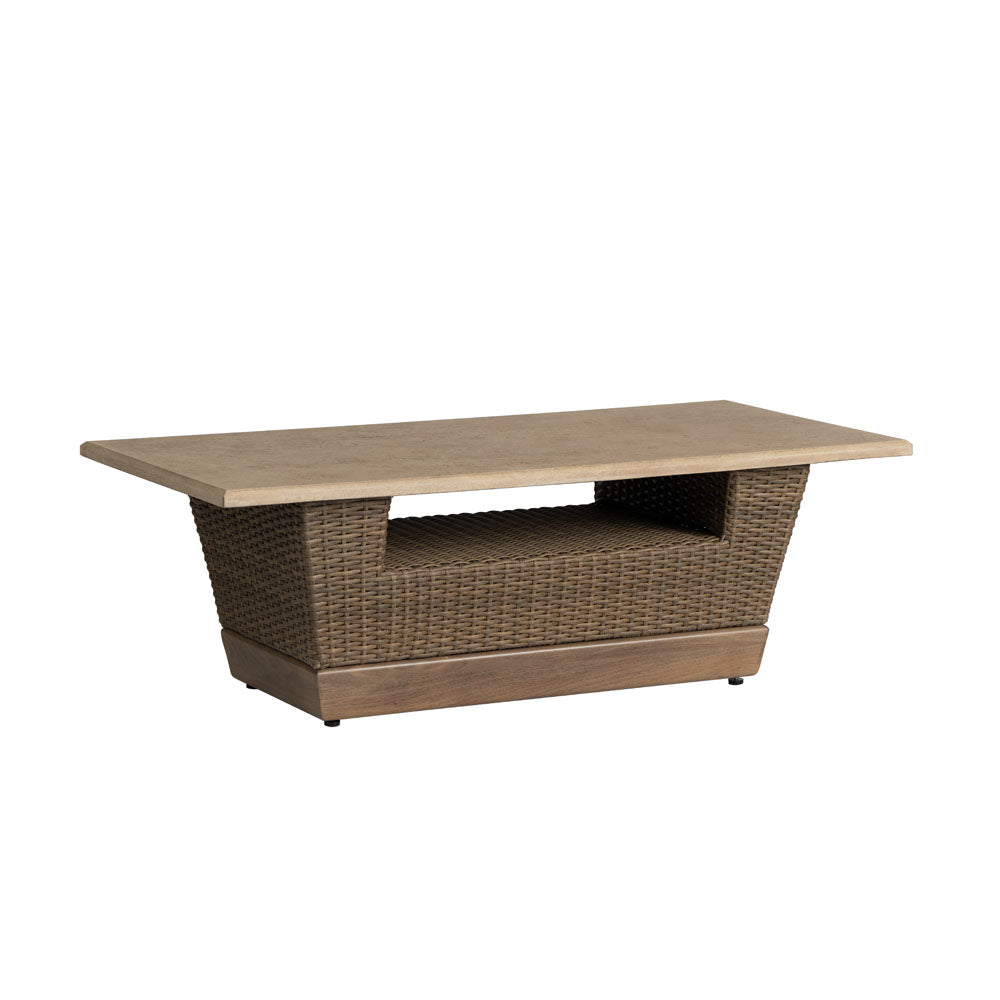 Lloyd Flanders Charisma Wicker Outdoor 48" Rectangular Cocktail Table