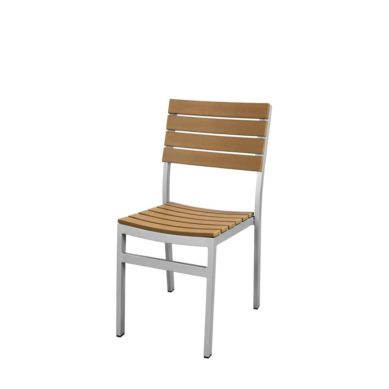 DecoScape Vienna Aluminum Outdoor Dining Side Armless Chair