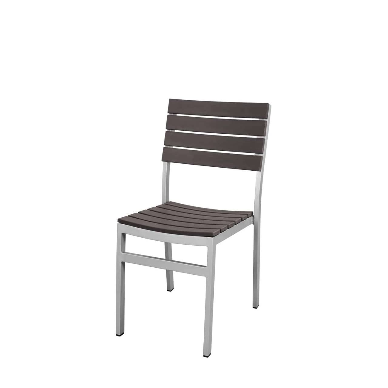 DecoScape Vienna Aluminum Outdoor Dining Side Armless Chair