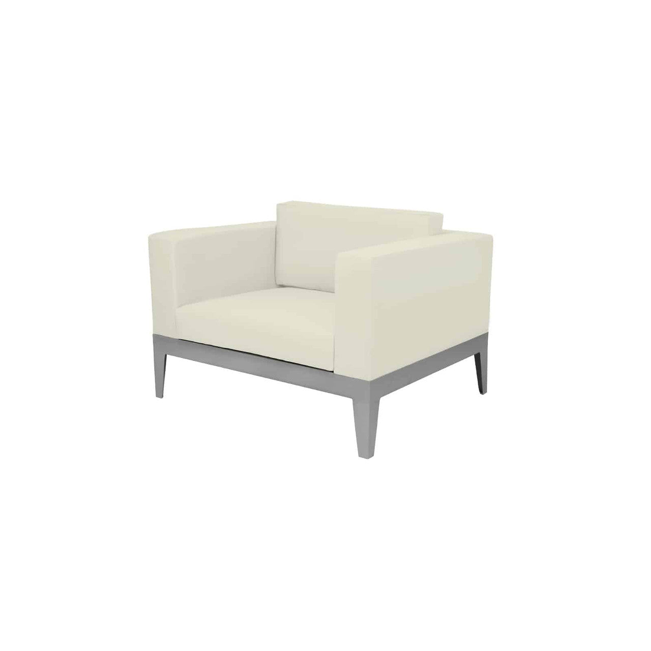 DecoScape South Beach Aluminum Outdoor Club Chair