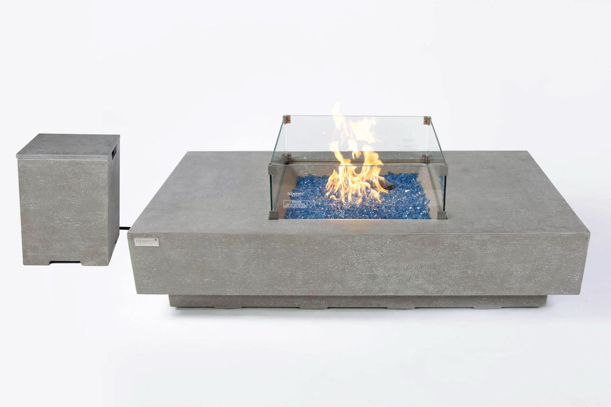 Elementi Plus Monte Carlo GFRC Outdoor Fire Pit Table