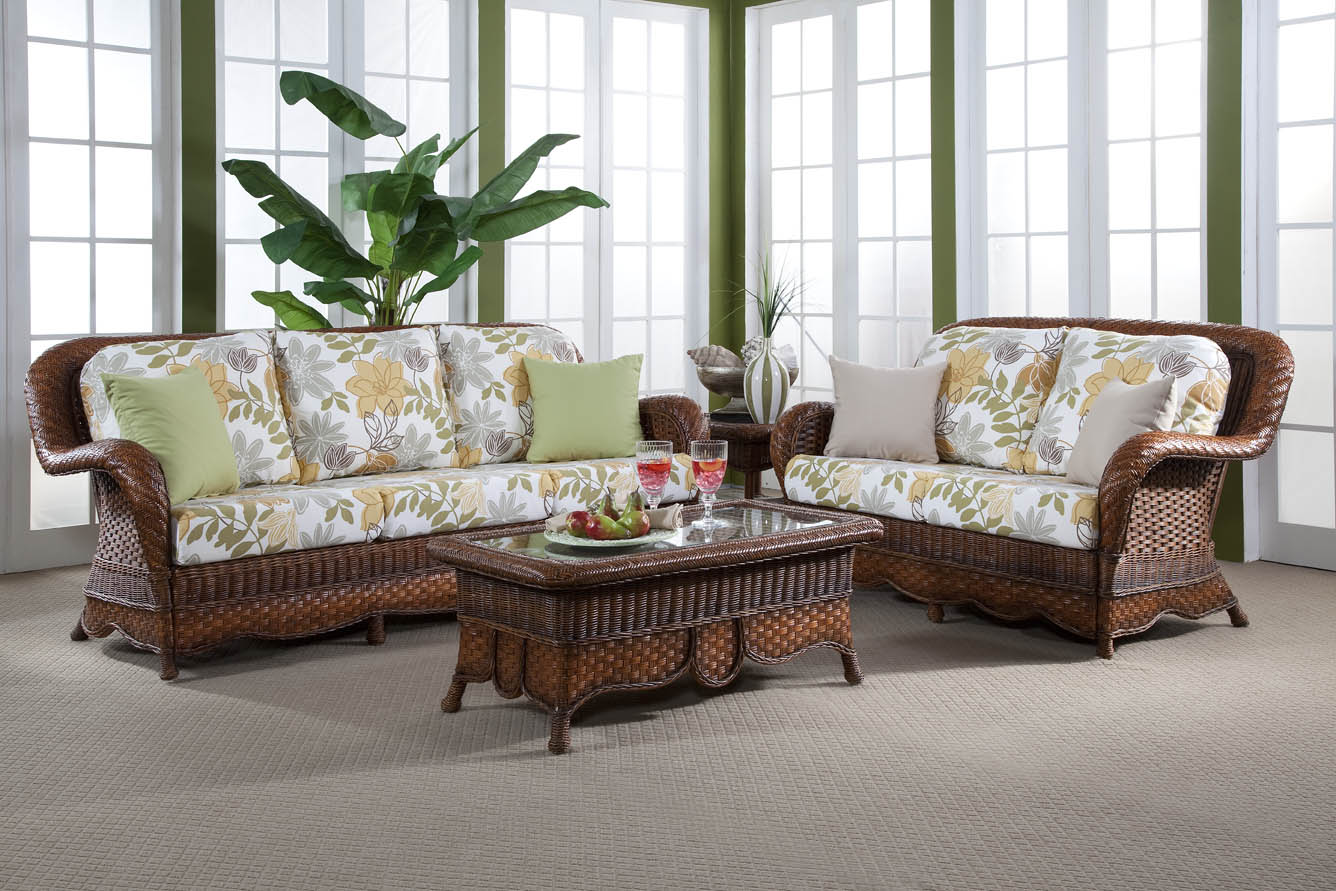 South Sea Rattan Autumn Morning Indoor Wicker Sofa