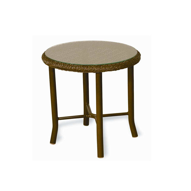 Lloyd Flanders Weekend Retreat Wicker Outdoor 20" Round End Table