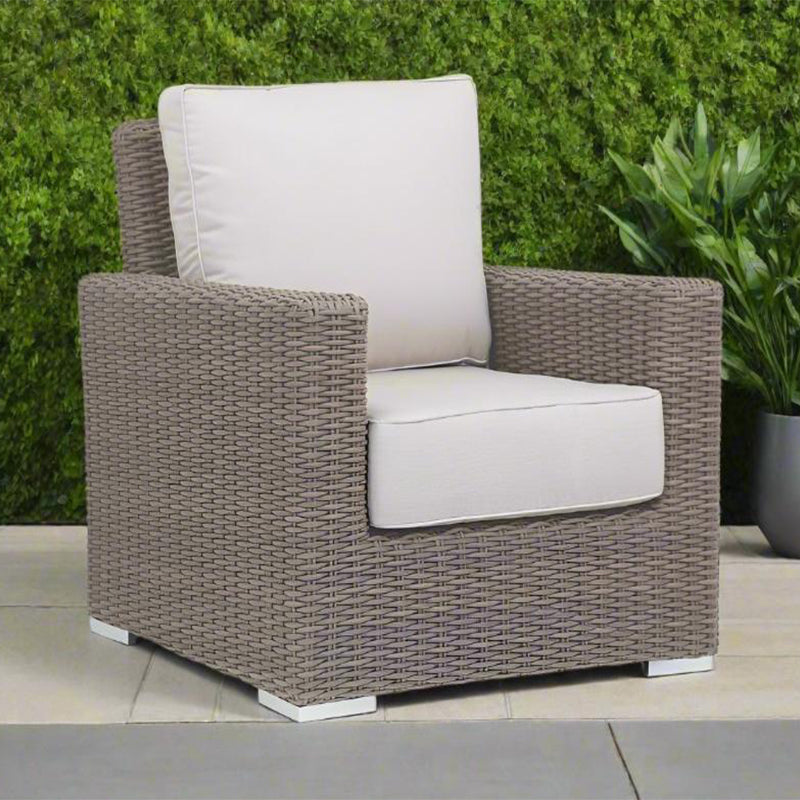 Sunset West Coronado Wicker Outdoor Club Chair With Cushions