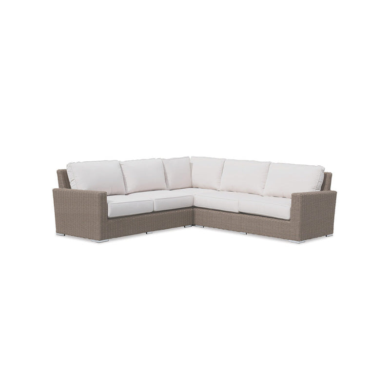 Sunset West Coronado Wicker Outdoor 5-Person Sectional With Cushions