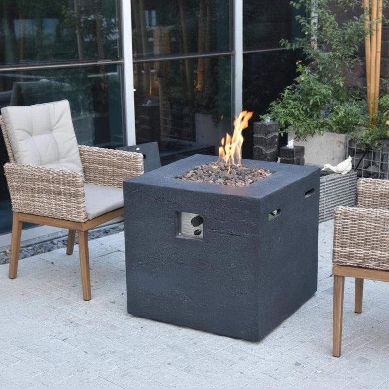 Elementi Ellington Glass Fiber Reinforced Concrete Outdoor Fire Table