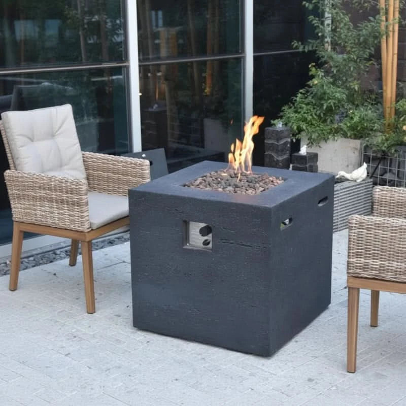 Elementi Ellington Glass Fiber Reinforced Concrete Outdoor Fire Table