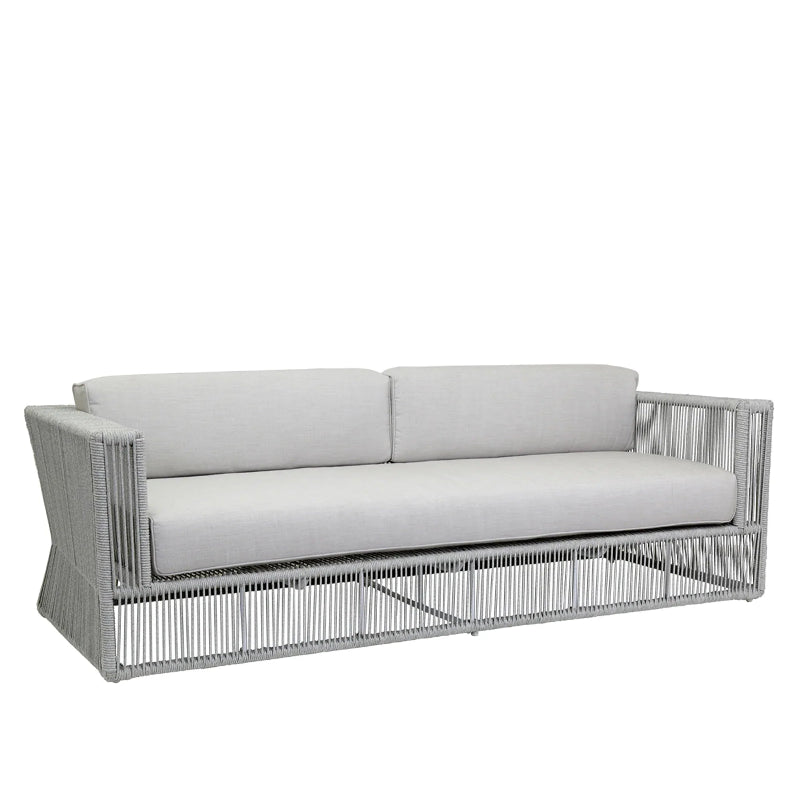 Sunset West Miami Rope Aluminum Outdoor Sofa