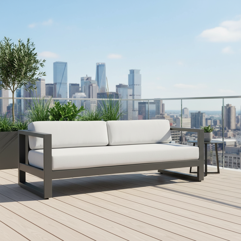 Sunset West Redondo Aluminum Outdoor Sofa