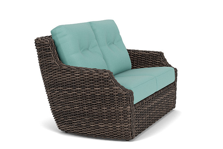 Lloyd Flanders Largo Woven Vinyl Outdoor Loveseat