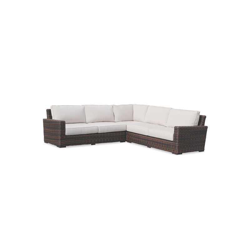 Sunset West Montecito Wicker Outdoor Modular Sectional Sofa Set