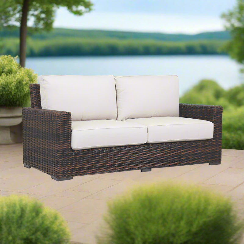 Sunset West Montecito Wicker Outdoor Loveseat